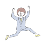 拳を上げて大股で走る怒っているスーツの女性のイラスト